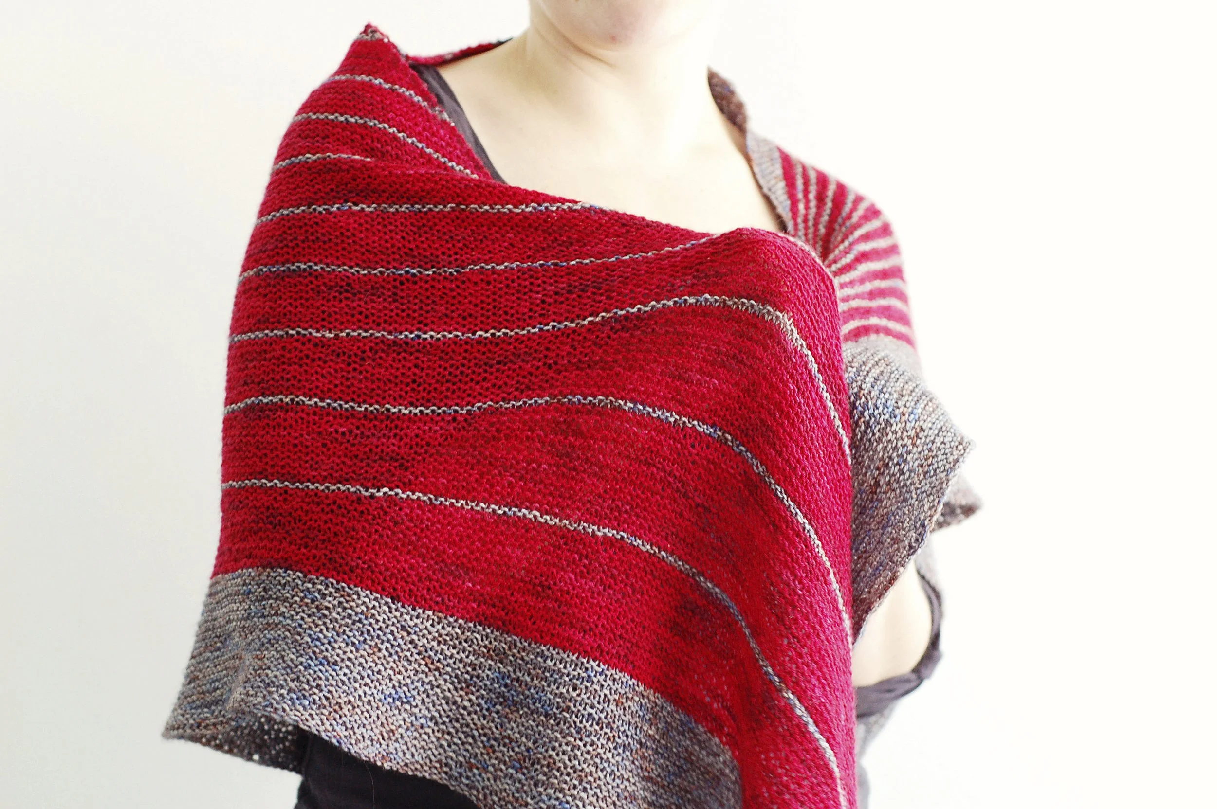 Stripe Study Shawl — Rain Knitwear Designs